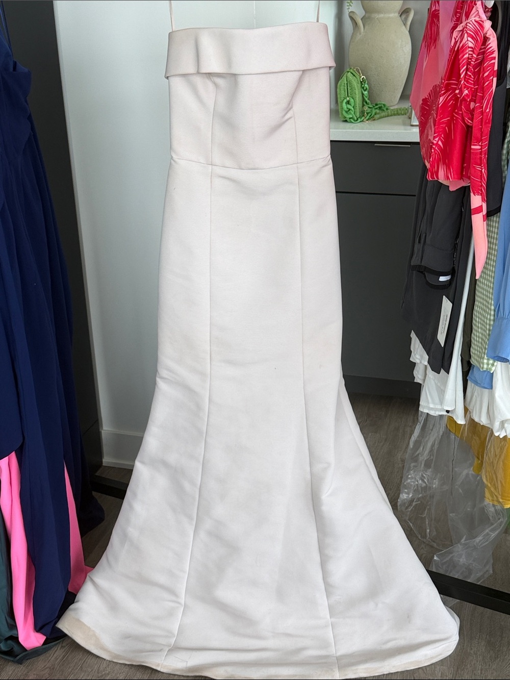 Amsale Beige Maxi Dress